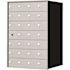 Florence Recessed Wall Mount Horizontal Mailbox with 27 Compartments in Anodized Aluminum