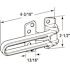 Prime-Line Swing Bar Lock, Features Rubber Bumper, Diecast Zinc, Polished Chrome Plated Finish