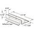 Prime-Line Shower Door International Bottom Guide, Fits 1/2 in. Panels (2-pack)