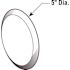 Prime-Line Wall Protector, 5 in., Smooth Surface, Rigid Vinyl, White, Self-Adhesive Backing (5-pack)
