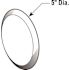 Prime-Line Wall Protector, 5 in., Smooth Surface, Rigid Vinyl, Ivory, Self-Adhesive Backing (5-pack)