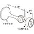 Prime-Line Magnetic Door Holder, 2-7/8 in., Diecast, Satin Nickel Finish, Heavy Duty