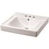American Standard Decorum with Ever Clean 18-1/4 in. Wall Hung Bathroom Sink in White