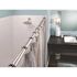 MOEN 72 in. Adjustable Straight Decorative Tension Shower Rod in Chrome
