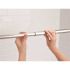 MOEN 72 in. Adjustable Straight Decorative Tension Shower Rod in Chrome