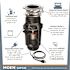 MOEN Lite Series 1/3 HP Continuous Feed Garbage Disposal with Power Cord and Universal Mount