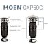 MOEN Prep Series 1/2 HP Continuous Feed Garbage Disposal with Power Cord and Universal Mount