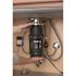 MOEN Prep Series 1/2 HP Continuous Feed Garbage Disposal with Power Cord and Universal Mount