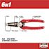 Milwaukee 7.75 in. Combination Electricians 6-in-1 Wire Stripper/Cutter Pliers