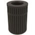 ArchTec Parkview 3, 45 Gal. Black Round Trash Can