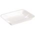 Pactiv 1-1/4 in. x 9-1/2 in. x 7 in. White #4D Foam Meat Tray (500 per Case)