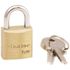 Master Lock 3/4 in. W Masterlock Brass Padlock Keyed Alike