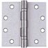 Tell Manufacturing 4.5 in. x 4.5 in. Satin Chrome Ball Bearing Hinge (3 per Box)