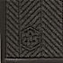 M+A Matting WaterHog Max Herringbone Classic Black Smoke 35 in. x 118 in. Universal Cleated Backing Indoor / Outdoor Mat