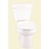 Gerber Plumbing Viper 2-Piece 1.28 GPF Single Flush Round Front Toilet in White (Slow-Close Seat Included)