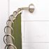 Premier 44 in. - 72 in. Never Rust Adjustable Curved Shower Rod Concealed Mount in Brushed Nickel