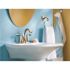 MOEN Eva 4 in. Centerset 2-Handle High-Arc Bathroom Faucet in Brushed Nickel