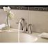 MOEN Eva 4 in. Centerset 2-Handle High-Arc Bathroom Faucet in Brushed Nickel