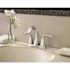 MOEN Eva 4 in. Centerset 2-Handle High-Arc Bathroom Faucet in Chrome