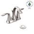 MOEN Eva 4 in. Centerset 2-Handle High-Arc Bathroom Faucet in Chrome