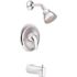 MOEN Chateau Posi-Temp Single-Handle 1-Spray Tub and Shower Faucet in Chrome (Valve Included)