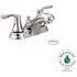 MOEN Cornerstone 4 in. Centerset 2-Handle Bathroom Faucet with Pop-Up Assembly in Chrome