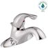 Delta Classic 4 in. Centerset Single-Handle Bathroom Faucet with Metal Drain Assembly in Chrome