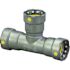 Viega MegaPressG 2 in. x 2 in. x 2 in. Carbon Steel Tee (Gas Only)