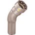 Viega MegaPressG 1/2 in. x 1/2 in. Carbon Steel 45Â° FTG Street Elbow Fitting (10-Pack)