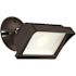 EnviroLite Bronze Integrated LED Outdoor Line Voltage Security Flood Light with Clear Glass