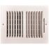 TruAire 8 in. x 6 in. 2-Way Steel Wall/Ceiling Register , White