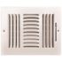 TruAire 8 in. x 6 in. 3-Way Steel Wall/Ceiling Register