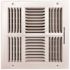 TruAire 10 in. x 10 in. 4-Way Steel Wall/Ceiling Register , White