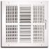 TruAire 12 in. x 12 in. 4-Way Wall/Ceiling Register