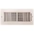 TruAire 10 in. x 4 in. 2-Way Steel Wall/Ceiling Register 1/3 in. Fin Spacing