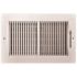 TruAire 10 in. x 6 in. 2-Way Steel Wall/Ceiling Register 1/3 in. Fin Spacing
