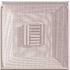 TruAire 24 in. x 24 in. T-Bar Perforated Curved Blade - Supply Diffuser with 8 in. Neck