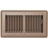 TRUAIRE STAMPED FACE FLOOR REGISTER, 6 IN. X 14 IN., BROWN
