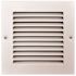 TruAire 6 in. x 6 in. White Stamped Return Air Grille