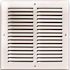 TruAire 12 in. x 12 in. White Stamped Return Air Grille with 4 screw holes