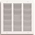 TruAire 14 in. x 14 in. White Stamped Return Air Grille with 4 screw holes