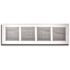 TruAire 14 in. x 6 in. White 1/3 in. Fin Spaced Return Air Grille