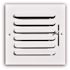 TruAire 12 in. x 12 in. 1-Way Fixed Curved Blade Wall/Ceiling Register