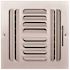 TruAire 8 in. x 8 in. 4 Way Stamped Curved Blade Wall/Ceiling Register