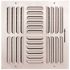 TruAire 12 in. x 12 in. 4 Way Stamped Curved Blade Wall/Ceiling Register