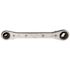 Klein Tools 3/16 in. & 5/16 in. Square x 1/4 in. & 3/8 in. Square Ratcheting Refrigeration Wrench
