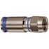 Klein Tools F Compression Connector RG6 for Above Ground Outdoor Use - 10 Pack