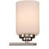 Bel Air Lighting Mod Pod 22 in. 3-Light Brushed Nickel Bathroom Vanity Light Fixture with Frosted Glass Cylinder Shades