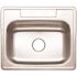 Premier Stainless Steel Kitchen Sink 25 in. 3-Hole Single Bowl Drop-In Kitchen Sink with Brush Finish