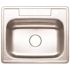 Premier Stainless Steel Kitchen Sink 25 in. 4-Hole Single Bowl Drop-In Kitchen Sink with Brush Finish